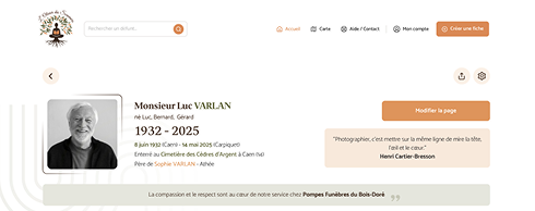 Capture d'écran détaillant une citation mise en avant
